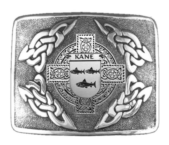 Kane Irish Badge Interlace Mens Sterling Silver Kilt Belt Buckle