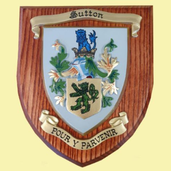 Custom Coat Of Arms Family Crest Hand Painted 10 x 8 Wooden Wall Plaque 