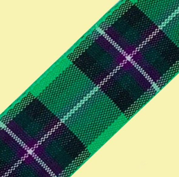 Hibernian Plaid Polyester Fabric Tartan Ribbon 25mm x 25 metres