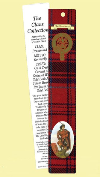 Drummond Clan Tartan Drummond History Bookmarks Set of 2