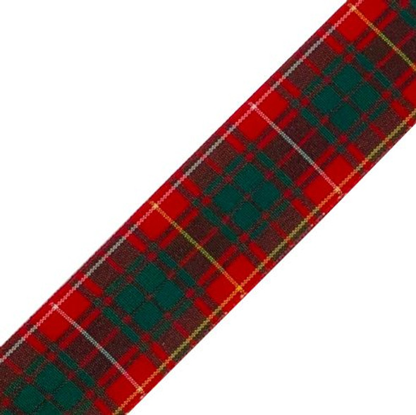 Bruce Modern Plaid Polyester Fabric Tartan Ribbon 25mm x 5 metres