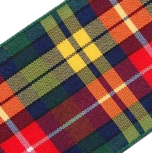 Buchanan Modern Plaid Polyester Fabric Tartan Ribbon 40mm x 5 metres