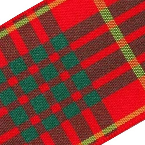 Cameron Modern Plaid Polyester Fabric Tartan Ribbon 40mm x 5 metres