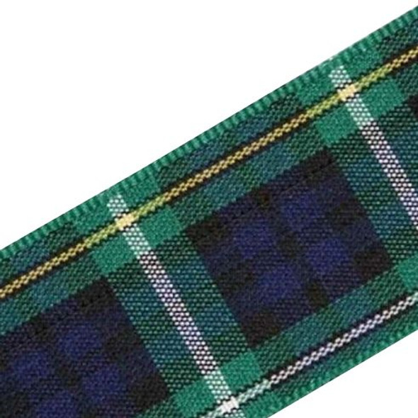 Campbell Of Argyll Modern Plaid Polyester Fabric Tartan Ribbon 25mm x 1 metre