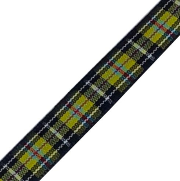 Cornish National Plaid Polyester Fabric Tartan Ribbon 10mm x 3 metres