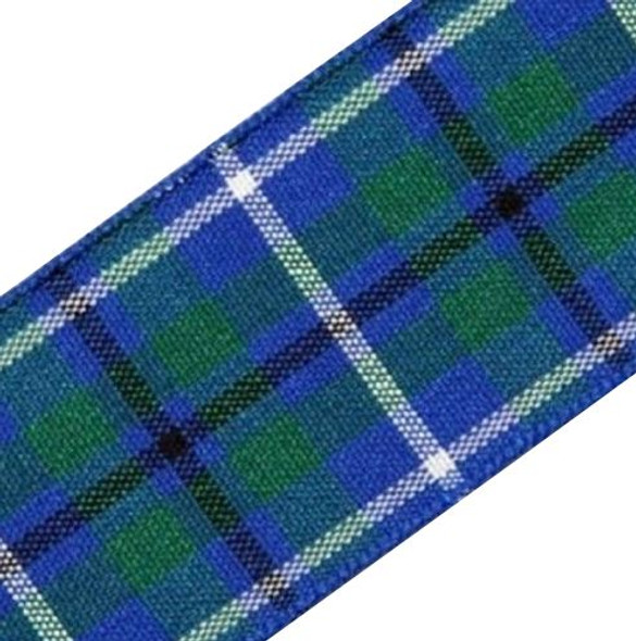 Douglas Ancient Plaid Polyester Fabric Tartan Ribbon 25mm x 1 metre