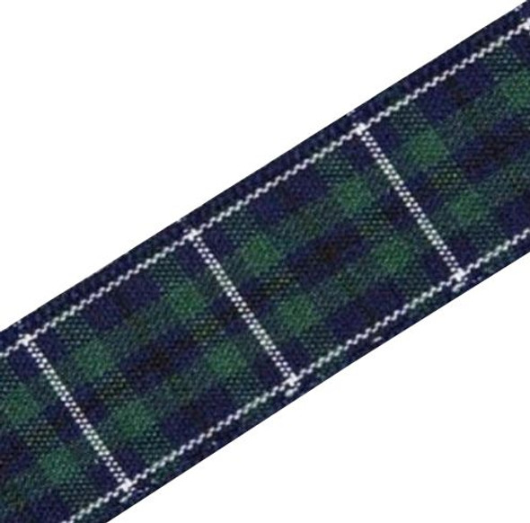 Douglas Modern Plaid Polyester Fabric Tartan Ribbon 16mm x 3 metres