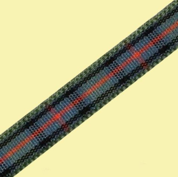 Flower Of Scotland Plaid Polyester Fabric Tartan Ribbon 7mm x 1 metre