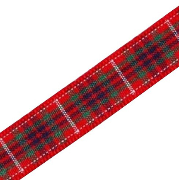 Fraser Modern Plaid Polyester Fabric Tartan Ribbon 10mm x 1 metre