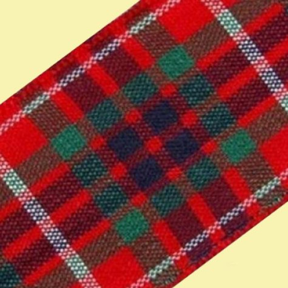 Fraser Modern Plaid Polyester Fabric Tartan Ribbon 25mm x 1 metre