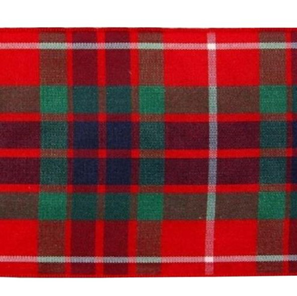 Fraser Modern Plaid Polyester Fabric Tartan Ribbon 70mm x 5 metres