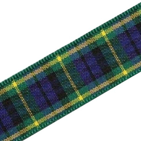 Gordon Modern Plaid Polyester Fabric Tartan Ribbon 16mm x 1 metre