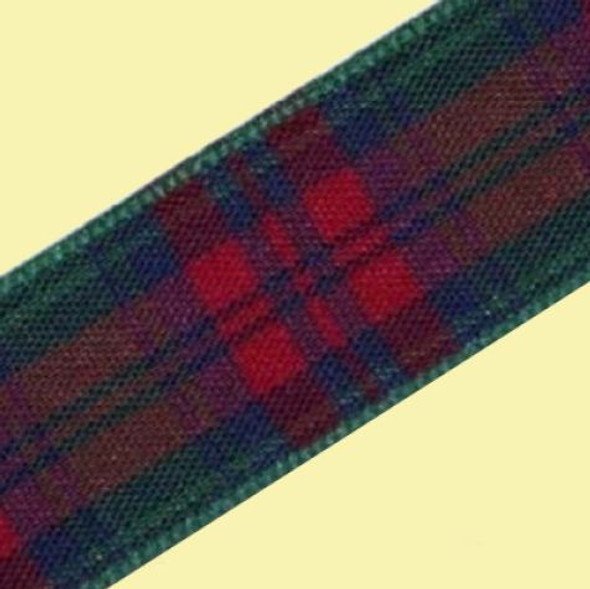 Lindsay Modern Plaid Polyester Fabric Tartan Ribbon 16mm x 25 metres