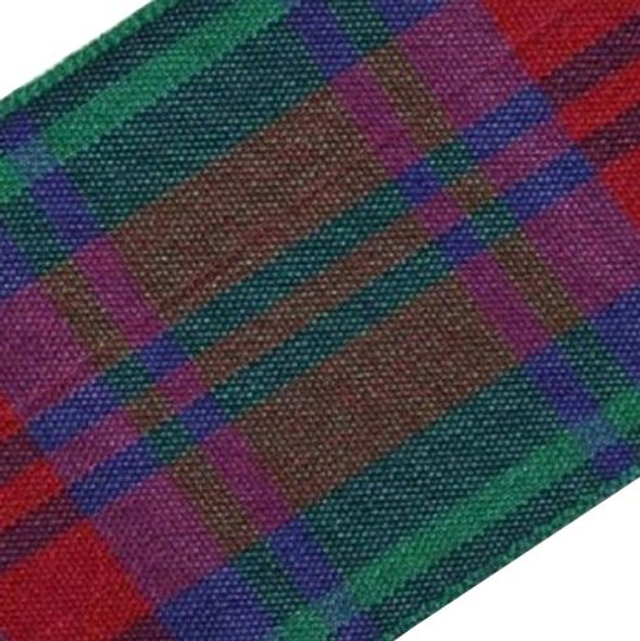 Lindsay Modern Plaid Polyester Fabric Tartan Ribbon 40mm x 1 metre