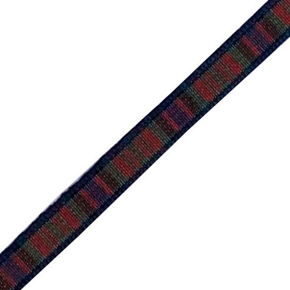 MacDonald Modern Plaid Polyester Fabric Tartan Ribbon 7mm x 1 metre