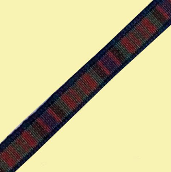 MacDonald Modern Plaid Polyester Fabric Tartan Ribbon 7mm x 5 metres