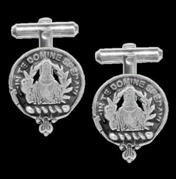 Lyon Clan Badge Sterling Silver Clan Crest Cufflinks