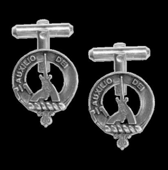 Muirhead Clan Badge Sterling Silver Clan Crest Cufflinks
