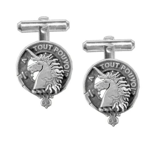 Oliphant Clan Badge Sterling Silver Clan Crest Cufflinks