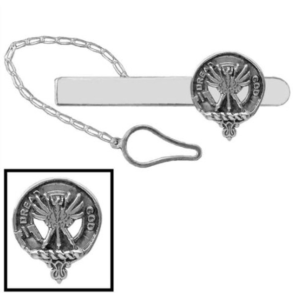 Carnegie Clan Badge Sterling Silver Button Loop Clan Crest Tie Bar