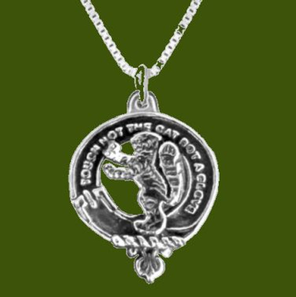 Chattan Clan Badge Stylish Pewter Clan Crest Small Pendant