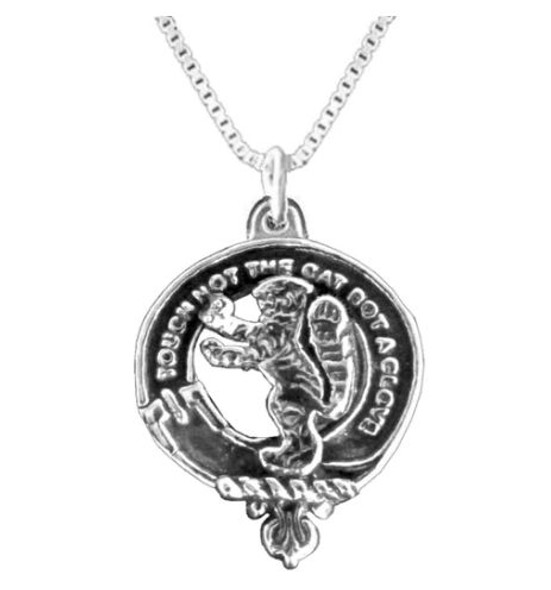 Chattan Clan Badge Stylish Pewter Clan Crest Small Pendant