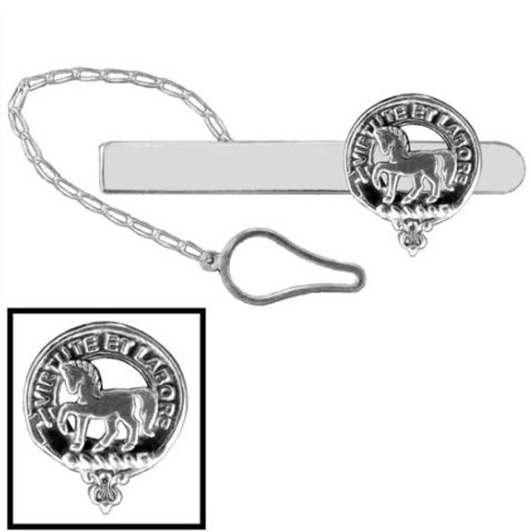 Cochrane Clan Badge Sterling Silver Button Loop Clan Crest Tie Bar