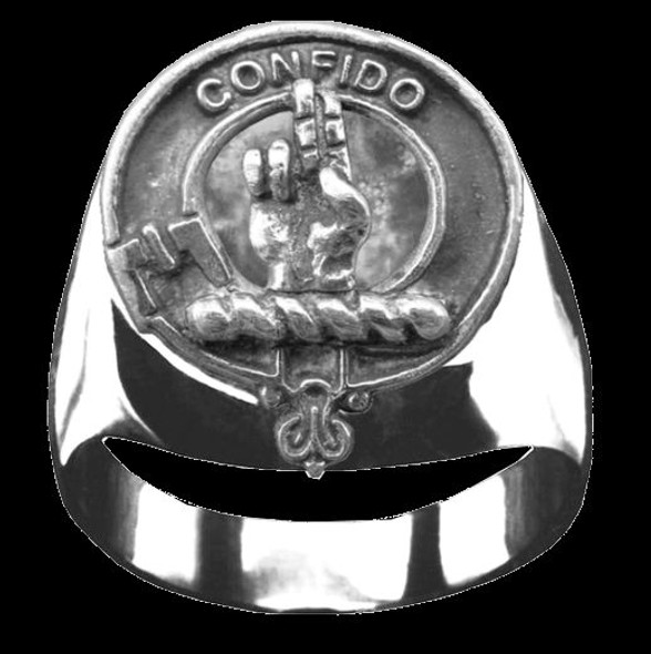 Boyd Clan Badge Mens Clan Crest Sterling Silver Ring