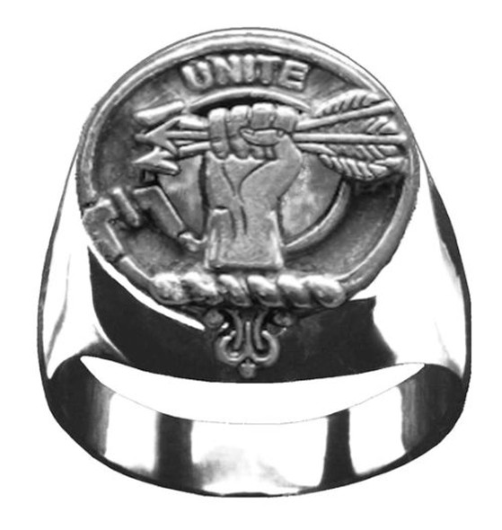 Brodie Clan Badge Mens Clan Crest Sterling Silver Ring