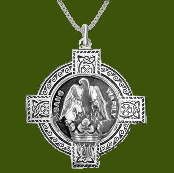 Drummond Clan Badge Celtic Cross Stylish Pewter Clan Crest Pendant