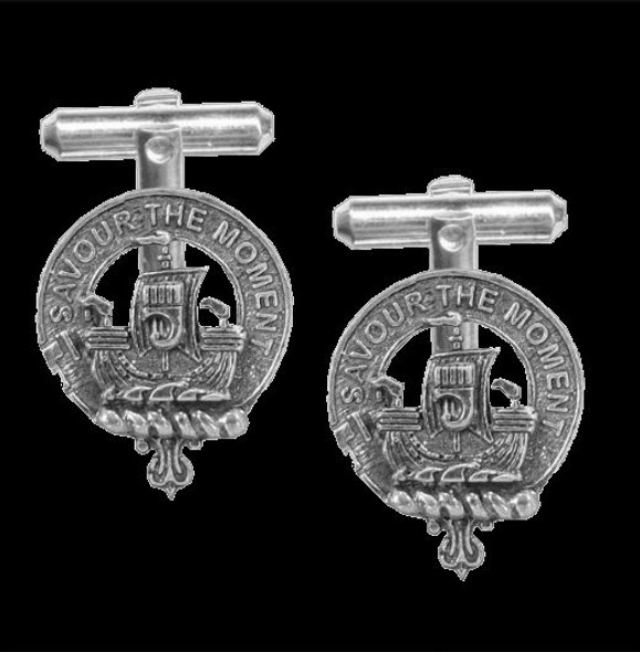Duncan Of Sketraw Clan Badge Sterling Silver Clan Crest Cufflinks