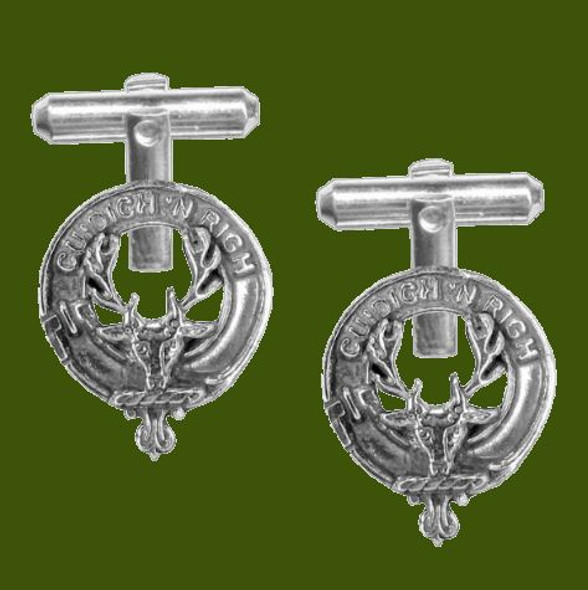 MacKenzie Seaforth Clan Badge Stylish Pewter Clan Crest Cufflinks