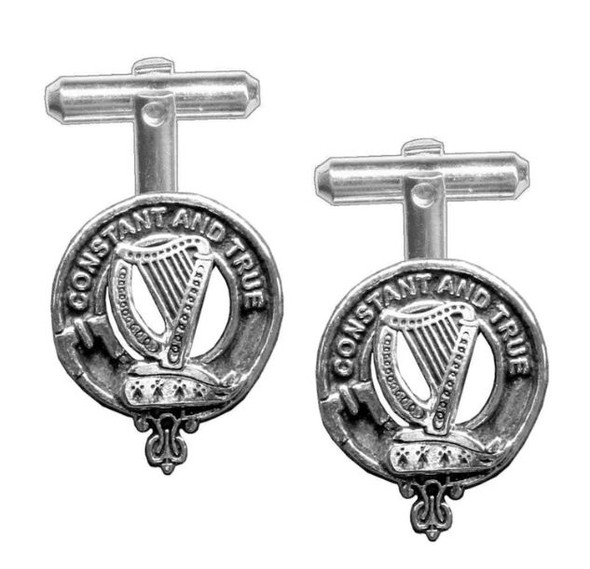 Rose Clan Badge Sterling Silver Clan Crest Cufflinks