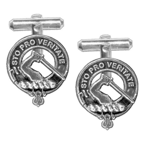 Guthrie Clan Badge Sterling Silver Clan Crest Cufflinks