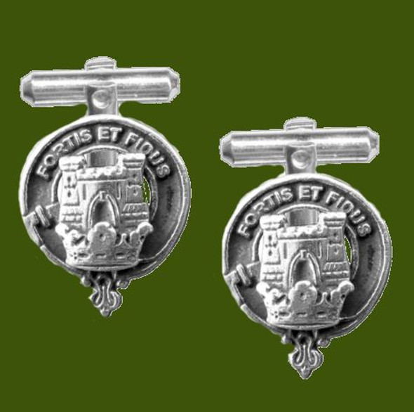 MacLachlan Clan Badge Stylish Pewter Clan Crest Cufflinks