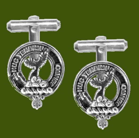 Paterson Clan Badge Stylish Pewter Clan Crest Cufflinks