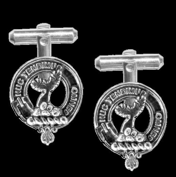 Paterson Clan Badge Sterling Silver Clan Crest Cufflinks