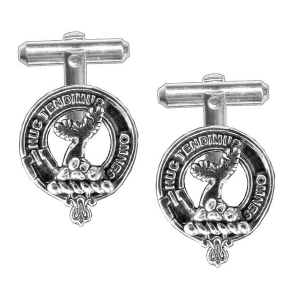 Paterson Clan Badge Sterling Silver Clan Crest Cufflinks