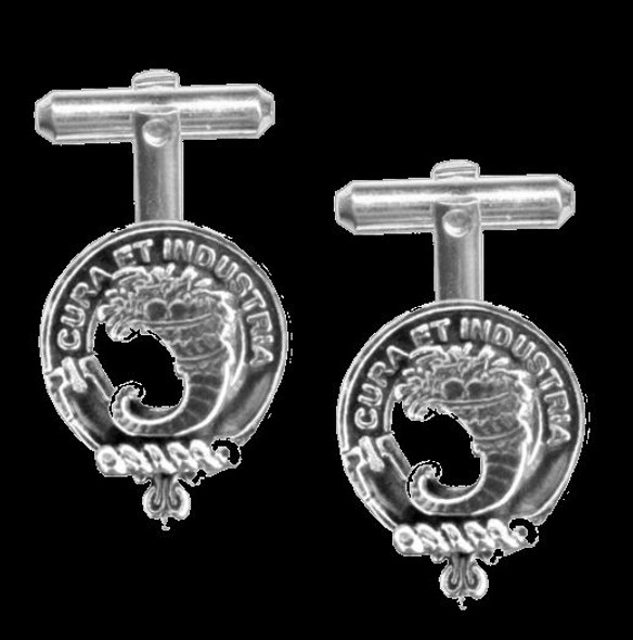 Walker Clan Badge Sterling Silver Clan Crest Cufflinks