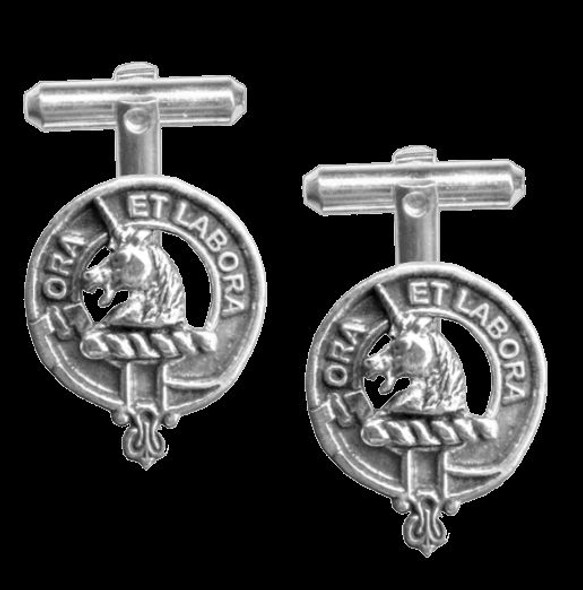 Ramsay Clan Badge Sterling Silver Clan Crest Cufflinks