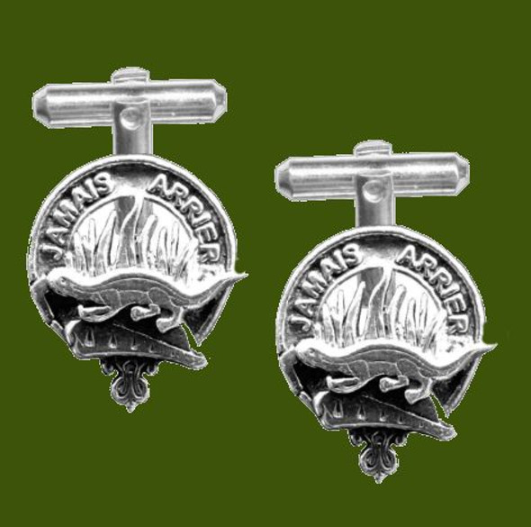 Douglas Clan Badge Stylish Pewter Clan Crest Cufflinks