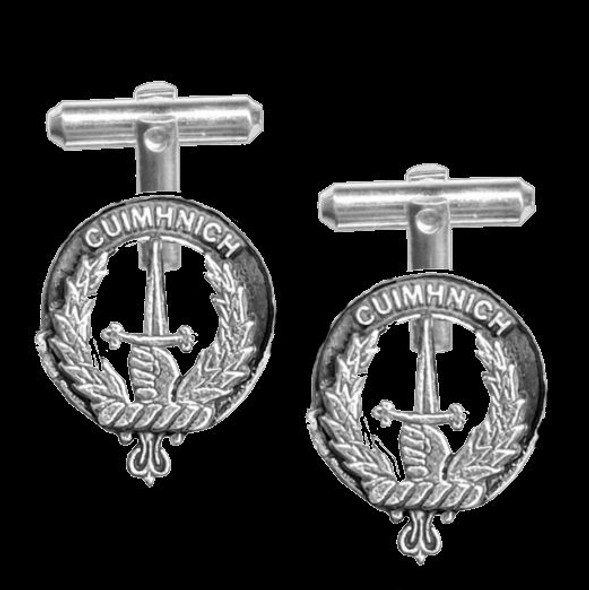 MacDonald Of Glencoe Clan Badge Sterling Silver Clan Crest Cufflinks