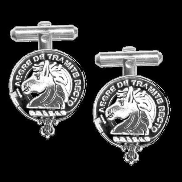 Horsburgh Clan Badge Sterling Silver Clan Crest Cufflinks