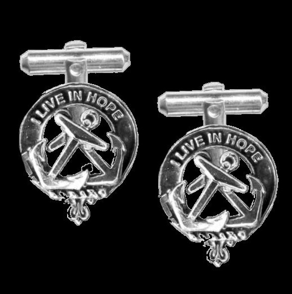 Kinnear Clan Badge Sterling Silver Clan Crest Cufflinks