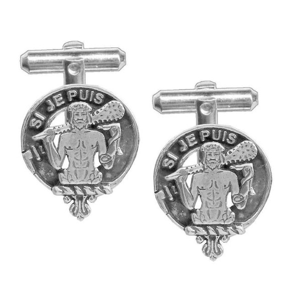 Livingstone Clan Badge Sterling Silver Clan Crest Cufflinks