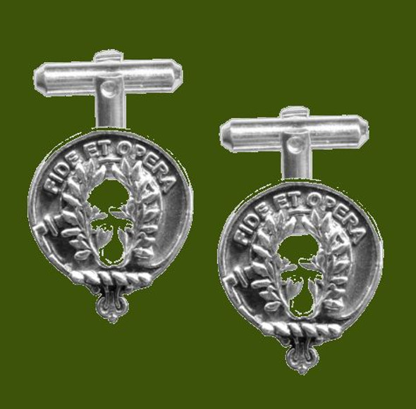 MacArthur Clan Badge Stylish Pewter Clan Crest Cufflinks