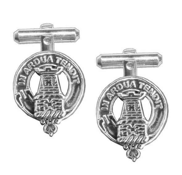 MacCallum Clan Badge Sterling Silver Clan Crest Cufflinks