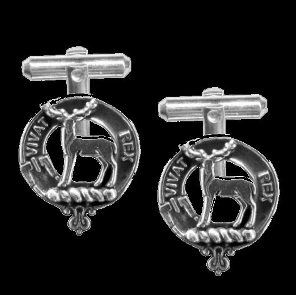 MacCorquodale Clan Badge Sterling Silver Clan Crest Cufflinks