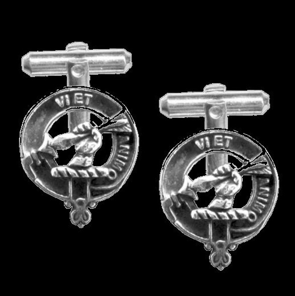 MacCulloch Clan Badge Sterling Silver Clan Crest Cufflinks