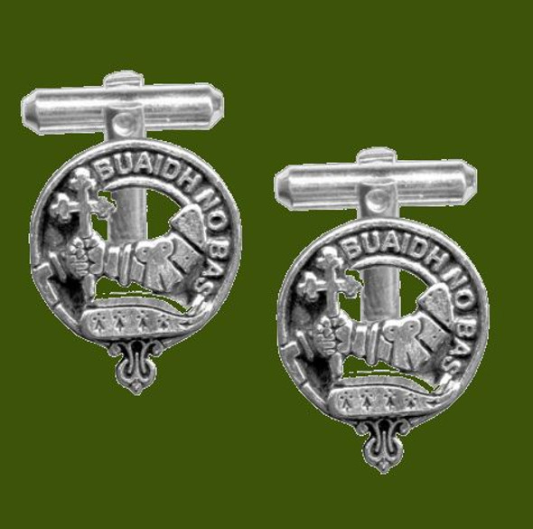 MacDougall Clan Badge Stylish Pewter Clan Crest Cufflinks